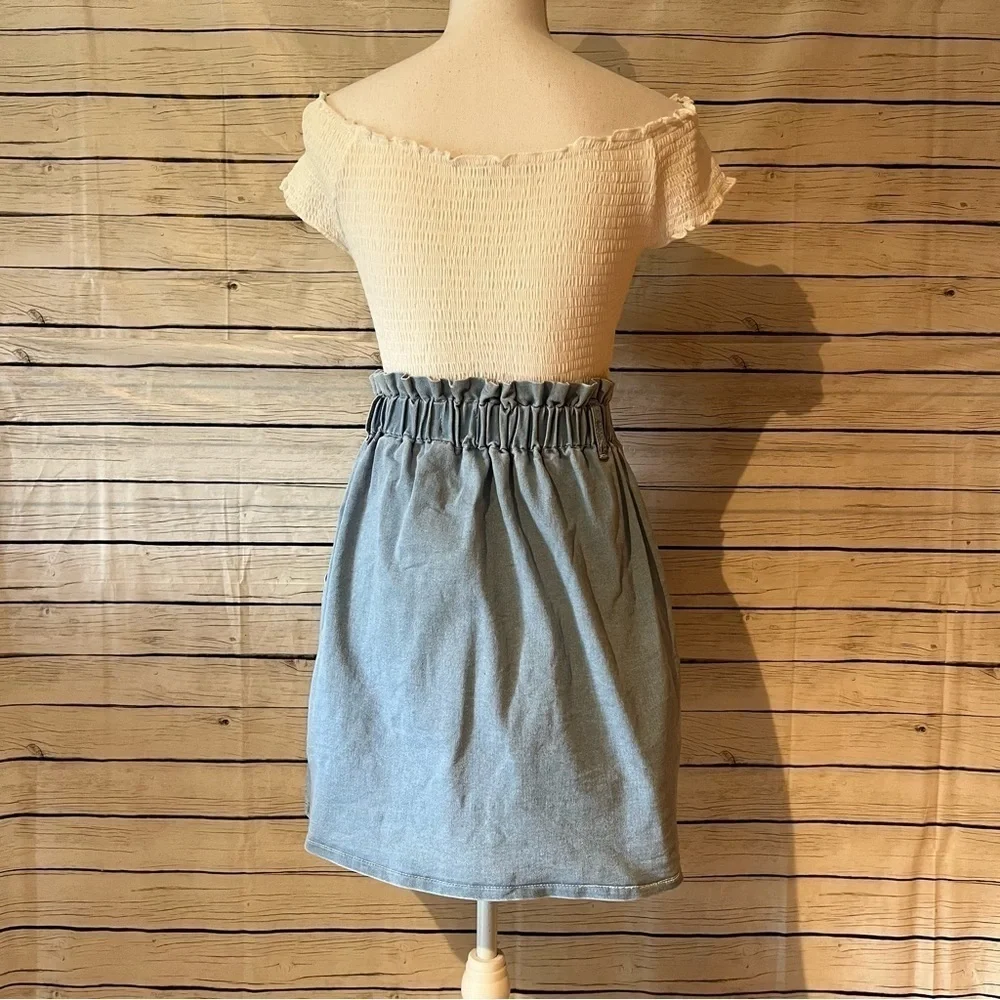 KANCY KOLE Women's Casual High Waist A Line Skirt With Pockets Size Small